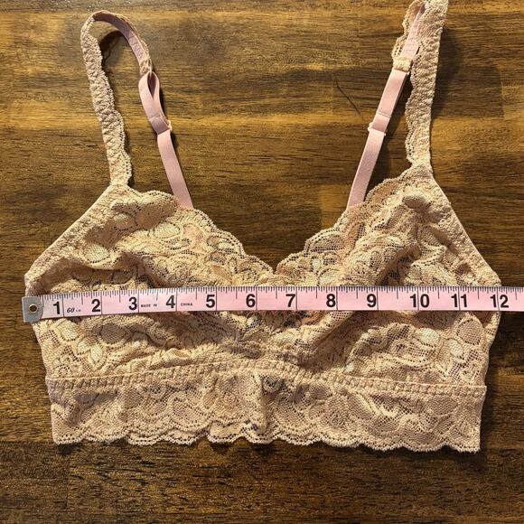 Quince Women’s XS Bralette and Cheeky Underwear Stretchy Lace Golden Clay Set - Picture 5 of 16